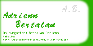 adrienn bertalan business card